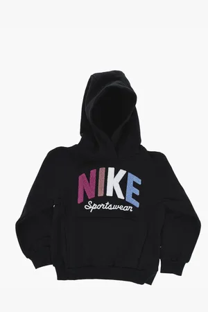 Nike Cotton Blend Hoodie with Terry-Cotton Logo