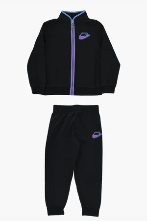 Nike Solid Colour Sweatshirt and Joggers Set with Fleece Inner