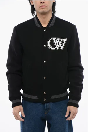 OFF-WHITE Embroidered VARSITY Wool Blend Bomber