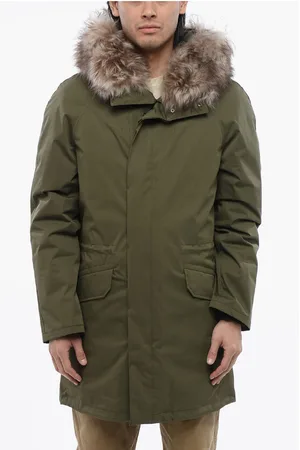 YVES SALOMON Waterproof Parka with Detachable Real Fur Trim