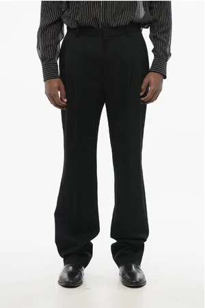 Saint Laurent Double-pleated Wool 4-Pocketed Pants