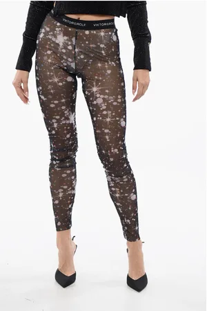 Viktor & Rolf Sparks Print PRIVATE PARTY Sheer Leggings