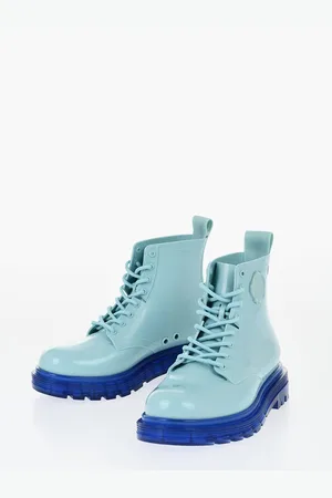 Viktor & Rolf Lace-up Rubber Combat Booties with Carrion Sole