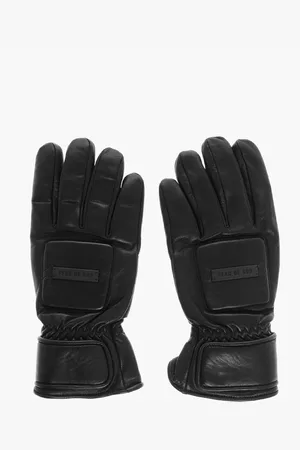 FEAR OF GOD Solid Color Leather Gloves with Cashmere Lining