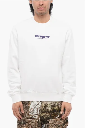 Carhartt Brushed Cotton Crew-neck Sweatshirt with Contrasting Printed