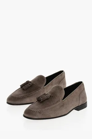 corneliani CC COLLECTION Suede Loafers With Tassels