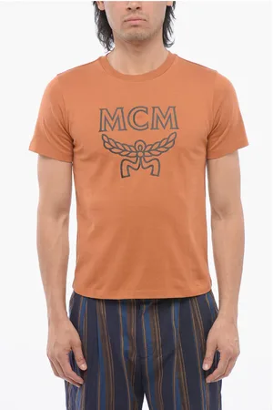 MCM Cotton Crew-Neck T-shirt with Contrast Print