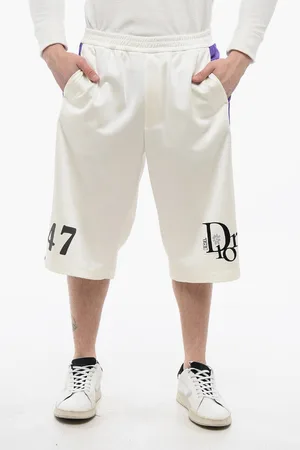 Dior X ERL Acetate 47 Shorts with Contrasting Bands