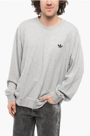adidas WALES BONNER Cotton Crew-neck Sweatshirt with Velvet Logo