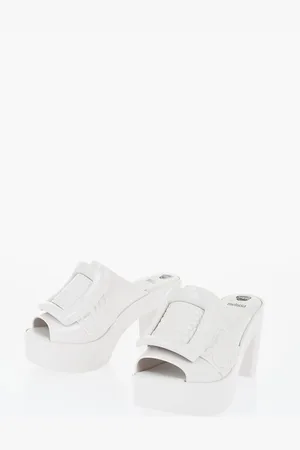 Viktor & Rolf MELISSA Rubber BUCKLE UP Mules with Maxi Buckle 10cm