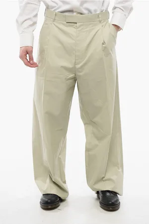 Dior Single-pleated Cotton Blend Palazzo Pants