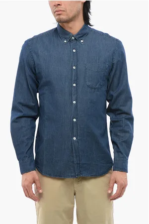 Woolrich Chambray Shirt With Breast Pockets