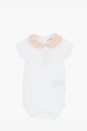 BONPOINT Cotton CALIX Bodysuit With Printed Collar