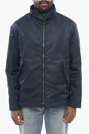 Emporio Armani EMPORIO Virgin Wool Blend Reversible Coat with Waterproof Li
