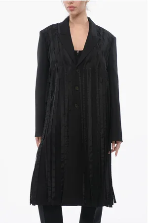 Dior Wool Blend MANTEAU Coat with Fringes