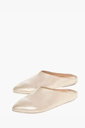 MARSÈLL Vintage Effect Leather Mules