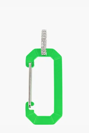 Eera 18K White Gold CHIARA Single Earring with Snap Hook