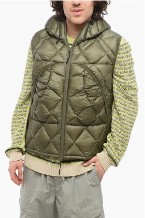 ROA Rip Stop Checked Quilted Sleeveless Down Jacket