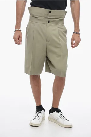 Dior Virgin Wool Shorts with Cuffed Waistband