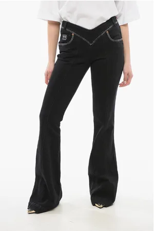 VERSACE JEANS COUTURE Palazzo Denims with Size Zip