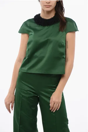 Viktor & Rolf Sleeveless Top With Tulle Collar