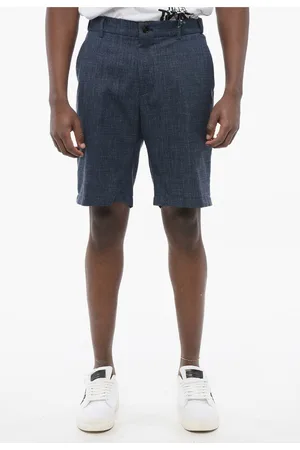 Berwich Silk Blend Chinos Shorts with Belt Loops