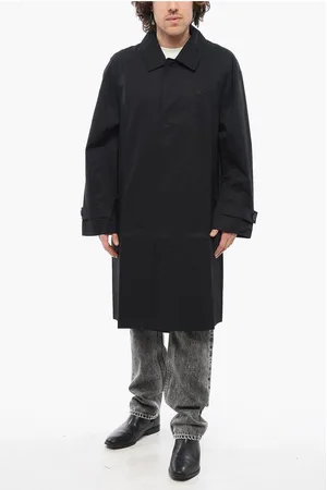 adidas Lightweight Twill Cotton Coat with hidden Closure