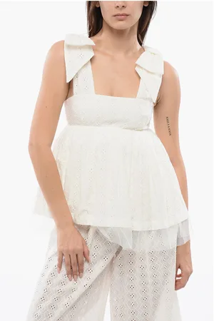 Viktor & Rolf Sangallo Motif BOWS TO THE SKY Peplum Top