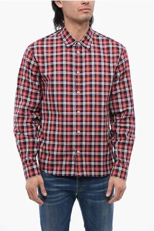 Dsquared2 Checkered CANANDIAN BURBS Shirt With Logo Print