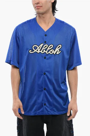 OFF-WHITE Front Embroidered BASEBALL Mesh Shirt