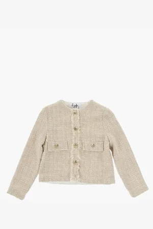 Il gufo Frayed Blazer with Golden-Effect Buttons