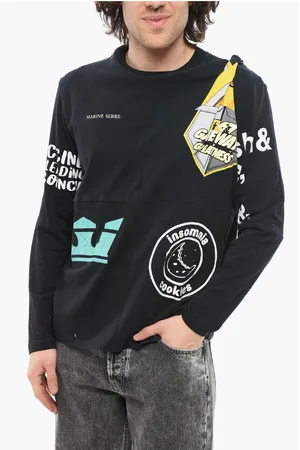 Marine Serre Printed Asymmetrical Effect Crew-neck T-shirt