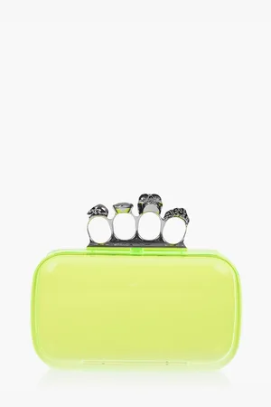 Alexander McQueen See-Through FOUR RING Hard Clutch Bag
