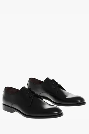 corneliani Brushed Leather Dreby Shoes