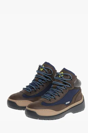 Dior Leather HIKING Booties with Canvas Inserts