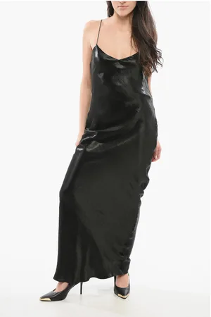 Saint Laurent Satin Long Dress