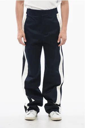 Alexander McQueen Straight Fit Chinos Pants with Side Contrasting Bands