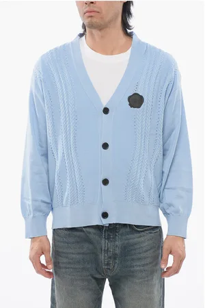 Viktor & Rolf Cotton Blend Cable Knit Cardigan