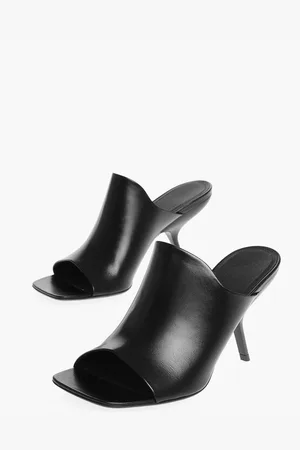 Salvatore Ferragamo Leather ERA Open Toe Mules 8cm