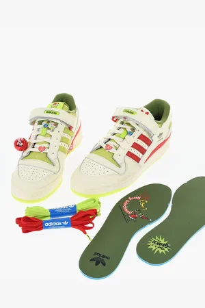 adidas THE GRINCH Edition Contrasting Detailing Forum Sneakers