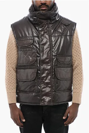 Dsquared2 Eco-leather Sleeveless Down Jacket