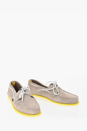 Woolrich Suede Boat Loafers with Rubber Sole