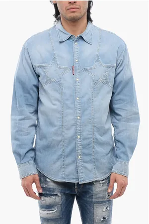 Dsquared2 Star Motif Denim Shirt