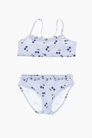 BONPOINT Floral Printed And Striped Bikini
