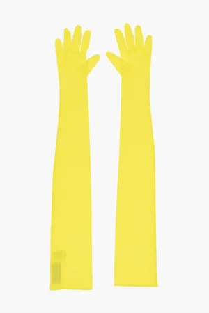 ALEXANDRE VAUTHIER Viscose Color Block Opera Gloves