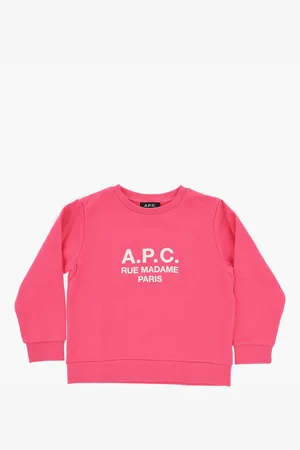 A.P.C. Cotton Crew-neck Sweatshirt with Embossed Logo