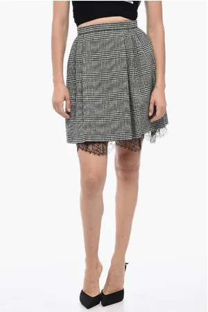 Dior Tartan Wool Circle Skirt