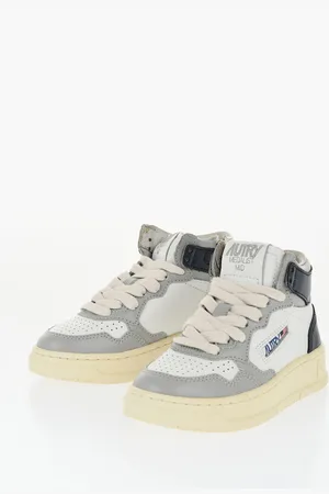 Autry Leather MEDALIST High-Top Sneakers with Side Zip