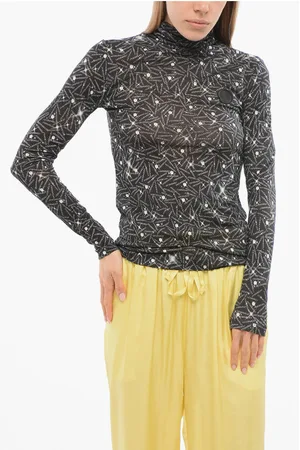 Viktor & Rolf Logoed Turtleneck Top
