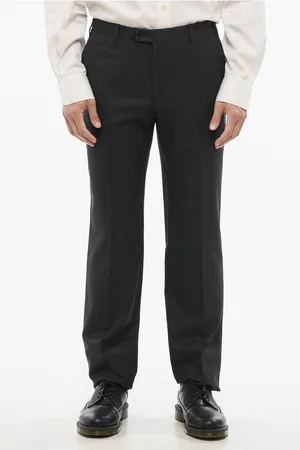 corneliani Virgin Wool LEADER Pants with Belt Loops